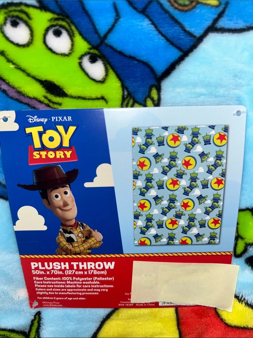 Disney Pixar Toy Story Alien Plush Throw Blanket